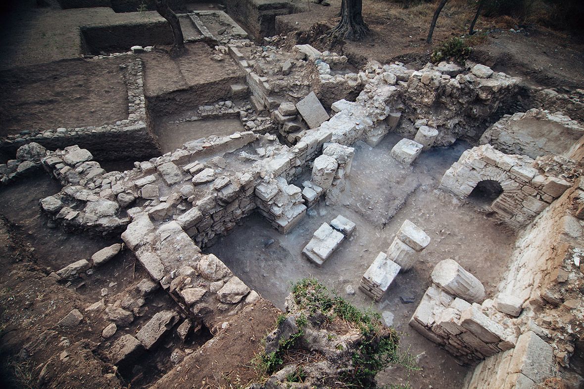 MS 4. yüzyılda inşa edilmiş olan hamam yapısı.